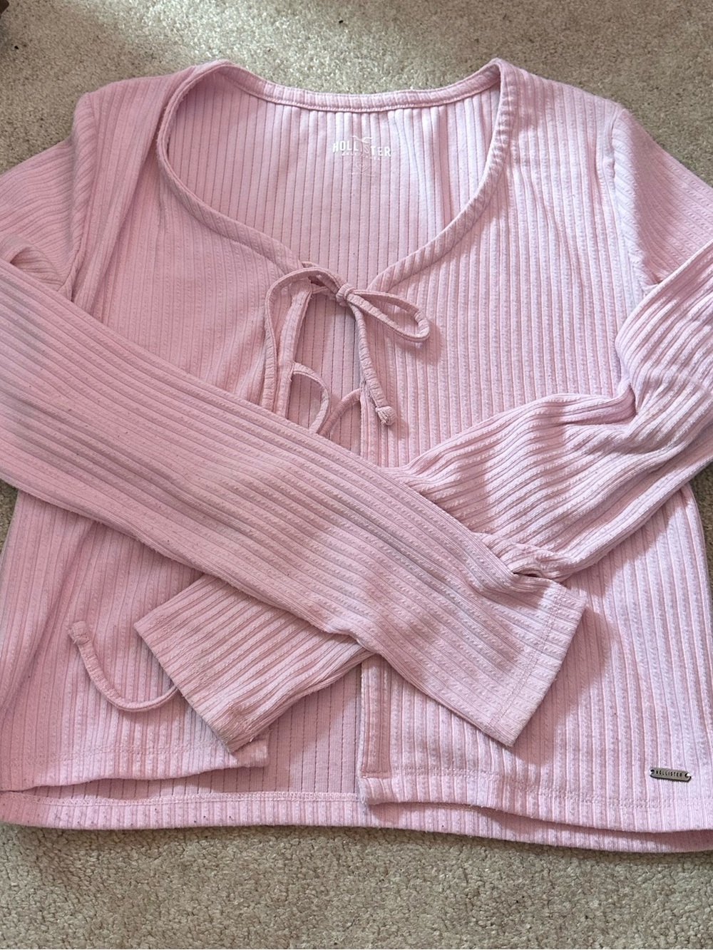 Hollister pink cardigan size medium